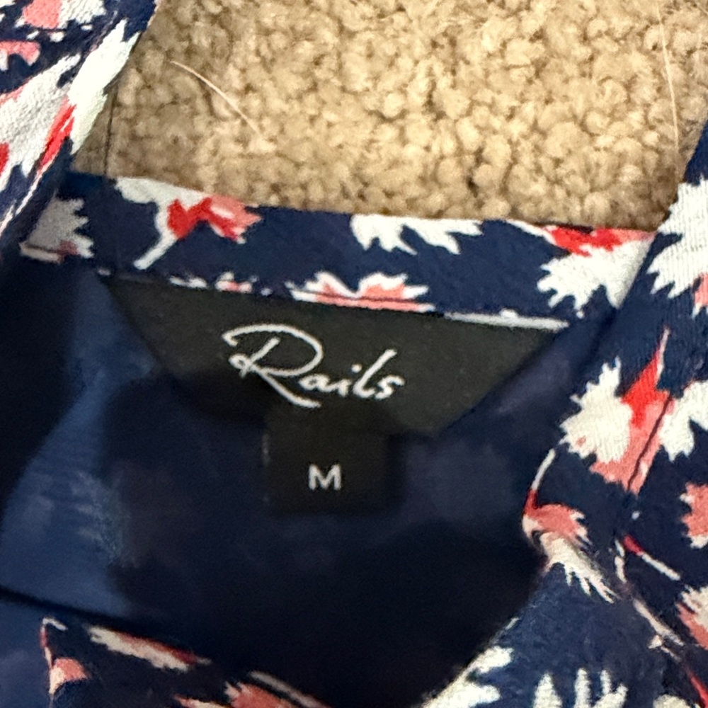 Rails Navy Floral Midi Dress - Picture 2 of 4